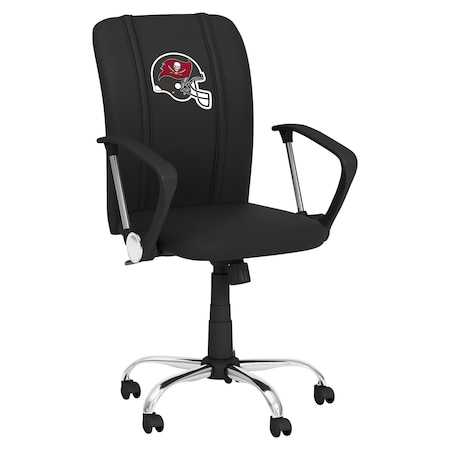 Dreamseat Curve Task Chair with Tampa Bay Buccaneers Helmet Logo XZOCCURVE-PSNFL21047
